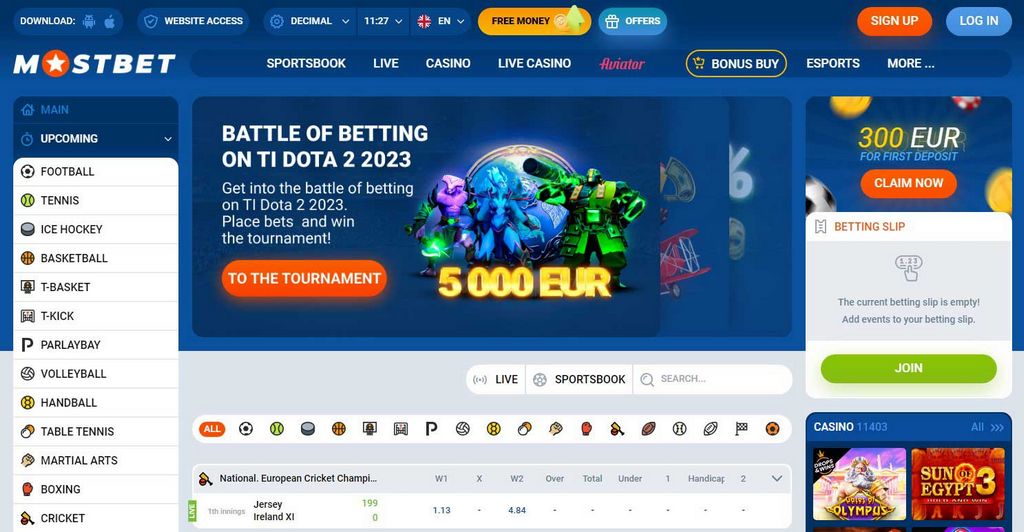Estabelecimento de jogos de azar Mostbet PT